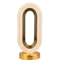 ABAJUR CRISTAL OVAL TOUCH RECARREGÁVEL